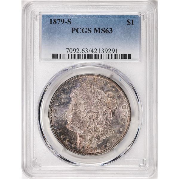 1879-S $1 Morgan Silver Dollar Coin PCGS MS63