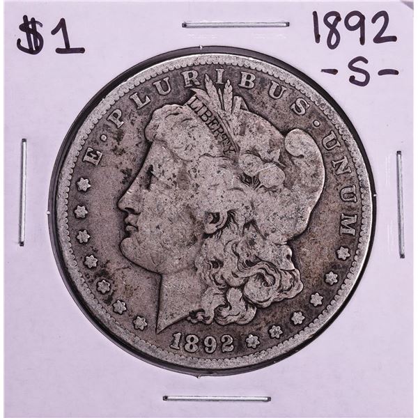 1892-S $1 Morgan Silver Dollar Coin