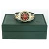 Image 7 : Rolex Men's Two Tone Red Vignette Pyramid Diamond Datejust