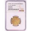 Image 1 : AH451-492 Ghaznavid Dinar A-1637 Ibrahim Gold Coin NGC Genuine