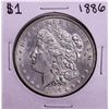 Image 1 : 1886 $1 Morgan Silver Dollar Coin