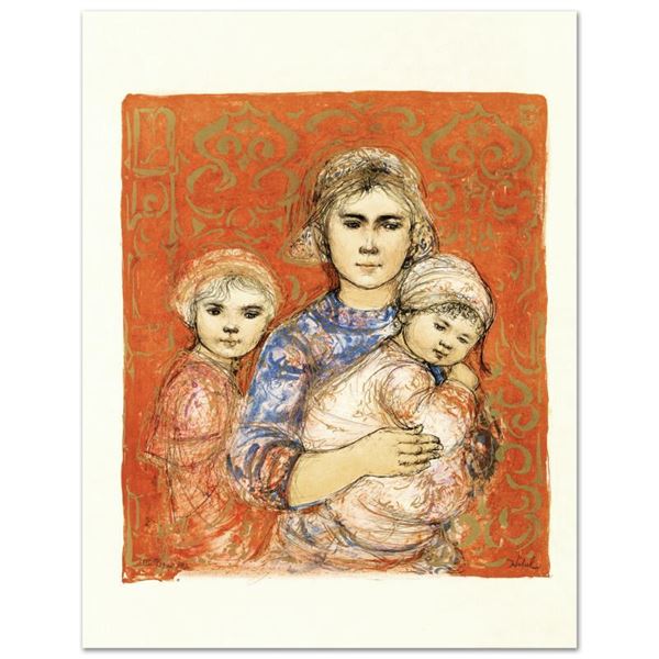 Hibel (1917-2014)  Jenet, Mary And Wee Jenet  Limited Edition Lithograph On Rice Paper