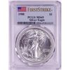 Image 1 : 1988 $1 American Silver Eagle Coin PCGS MS69 First Strike