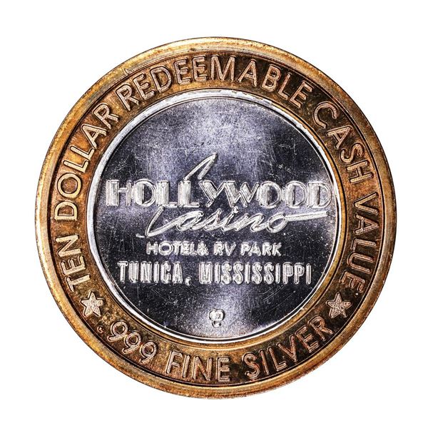 .999 Silver Hollywood Casino Hotel Tunica, Mississippi Limited Edition Gaming Token