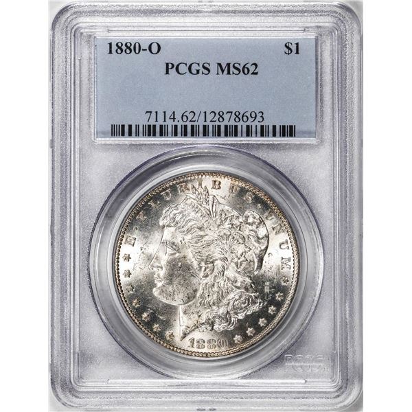 1880-O $1 Morgan Silver Dollar Coin PCGS MS62