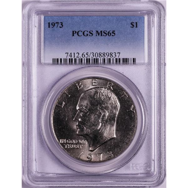 1973 $1 Eisenhower Dollar Coin PCGS MS65