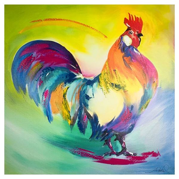 Alfredalexander Gockel  Mr Of The Chicken Yard  Limited Edition Giclee On Canvas