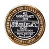 Image 2 : .999 Silver Silver Legacy Reno, Nevada $10 Casino Limited Edition Gaming Token