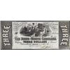 Image 1 : 1863 $3 State of North Carolina Raleigh Obsolete Note