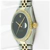 Image 9 : Rolex Men's Two Tone Diamond Black Onyx Datejust Wristwatch