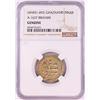 Image 1 : AH451-492 Ghaznavid Dinar A-1637 Ibrahim Gold Coin NGC Genuine