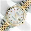 Image 2 : Rolex Men's Two Tone Diamond, Sapphire and Ruby Datejust Wristwatch