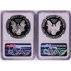 Image 2 : Lot of 1987-1988 $1 Proof American Silver Eagle Coins NGC PF69 Ultra Cameo