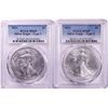 Image 1 : Lot of (2) 2021 Type 1 & 2 $1 American Silver Eagle Coins PCGS MS69