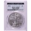 Image 1 : 2012 $1 American Silver Eagle Coin PCGS MS69
