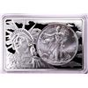 Image 1 : 1997 $1 American Silver Eagle Coin & 2oz Silver Bar Set