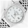 Image 1 : Rolex Men's Stainless Steel White Diamond Datejust Wristwatch