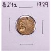 Image 1 : 1929 $2 1/2 Indian Head Quarter Eagle Gold Coin Holed