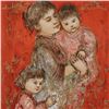 Image 2 : Hibel (1917-2014) "Lorelei And Children" Limited Edition Lithograph On Paper