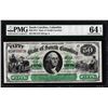 Image 1 : 1872 $50 State of South Carolina Obsolete Note PMG Choice Uncirculated 64EPQ