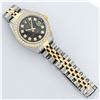 Image 8 : Rolex Ladies Two Tone Black Diamond Datejust Wristwatch