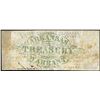 Image 2 : 1862 $10 Arkansas Treasury Warrant Little Rock, AR Obsolete Note