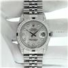 Image 3 : Rolex Men's Stainless Steel MOP Diamond & Sapphire Datejust Wristwatch
