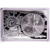 Image 1 : 1997 $1 American Silver Eagle Coin & 2oz Silver Bar Set