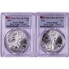Image 1 : Lot of 2021 Type 1 & 2 $1 American Silver Eagle Coins PCGS MS69 First Day of Issue