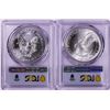 Image 2 : Lot of 2021 Type 1 & 2 $1 American Silver Eagle Coins PCGS MS69 First Day of Issue