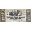 Image 1 : 1863 $3 State of North Carolina Raleigh Obsolete Note