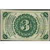 Image 2 : March 3, 1863 Third Issue Three Cents Fractional Currency Note