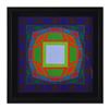 Image 1 : Victor Vasarely (1908-1997) "Gyemant" Print Mixed Media On Paper