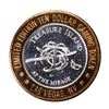 Image 2 : .999 Silver Treasure Island Las Vegas, Nevada $10 Casino Limited Edition Gaming Token