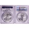 Image 1 : Lot of 2021-(S) & (W) Type 2 $1 American Silver Eagle Coins PCGS MS69 First Strike