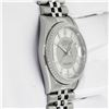Image 9 : Rolex Men's Stainless Steel Tuxedo Index Datejust Wristwatch
