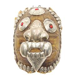 Tibetan Ritual Turtle Shell Large Mask  (ANT-526)