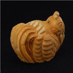 Rare Bone/Ivory Rooster Netsuke (ANT-711)