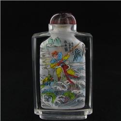 Heavy Beveled Glass Chinese Snuff Bottle (CLB-507)