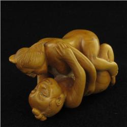 Handcrafted Kamasutra Boxwood Netsuke (CLB-551)
