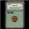 1955D US Lincoln Cent Coin Graded MS67 Red (COI-3617)