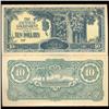 1942 Malaysia $10 Japanese Occupation Crisp Unc Note (COI-3806)