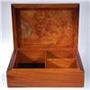 Image 3 : Inlaid Burl Box Handmade Rare Afzelia Wood (DEC-002)