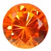 .5ct RARE Orange Sapphire VVS RETAIL $1050 (GEM-4624A)