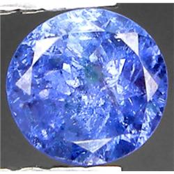 0.63ct VERY RARE Round Cut Top AAA Blue Natural Tanzanite CLEAN RETAIL $725 (GEM-7173)