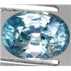 1.38ct RARE Top AAA Oval Cut Sky Blue Zircon VS  RETAIL $1650 (GEM-7205)