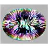 30.11ct Oval Concave Cut Top Rainbow Mystic Quartz RETAIL $1950 (GEM-7345)
