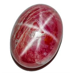 8.72ct RARE 6 Rays 100% Natural  Pinkish Red Star Ruby RETAIL $2850 (GEM-7397)