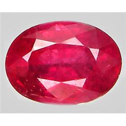 1.11ct RARE Top AAA Pink Red Ruby Mogok VS Oval Cut  RETAIL $1050 (GEM-7459)