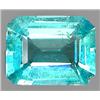 0.98ct RARE Oct RARE agon Cut Blue Green Natural Apatite VVS RETAIL $950 (GEM-7466)